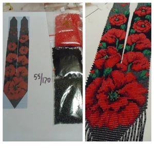 Kit for making a necklace gerdan. Beading Loom Pattern. # C11a - Picture 1 of 5