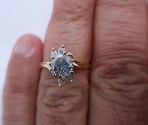 1.10 Carat 14K Gold Diamond Engagement Ring Center=.85 Carat F-SI2 Value=$9,500 - Picture 1 of 11
