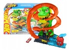 HOT WHEELS CITY TRACK SET  T-REX BLAZE BATTLE + car JBM73