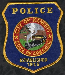 Parche de hombro de la policía de Kensett Arkansas diseño de tren RR - Imagen 1 de 2