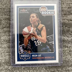 Helen Luz 2001 WNBA Fleer Tradition Draft Choice RC Washington Mystics - Imagen 1 de 2