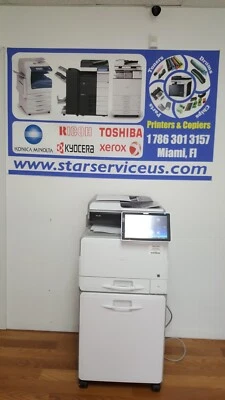 RICOH MPC 307 MULTIFUNCTIONAL PRINTER, COPIER, FAX, SCANNER, NETWORK AND WIRELES - Image 1 of 4