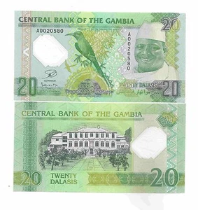 Gambia 20 Dalasis, 2014 (2015), Polymer, P-New UNC Commemorative  - Picture 1 of 1