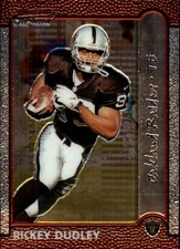 1999 Bowman Chrome Football Card #143 Rickey Dudley