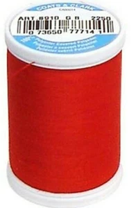 Coats & Clark ~ Dual Duty All Purpose Thread, 250 yd ~ (S910-2250 - Red) - Picture 1 of 1