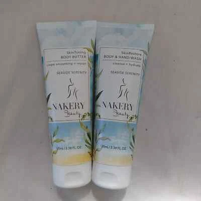2 Nakery Beauty Body butter crepe repair Seaside Serenity hand body wash 3.38 oz - Image 1 of 2