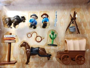 Kiddy Paradise City Wild West Cowboy Spielset mit Box Vintage - Bild 1 von 3