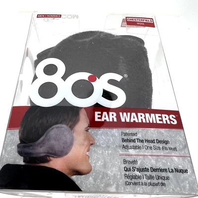 Calentadores de oreja detrás de la cabeza de lana Chesterfield años 180 1 par talla única Java Foto 1 de 3