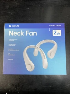 Jisulife Portable Personal Neck Fan 2 Pack Rechargeable Hands Free Bladeless - Picture 1 of 9