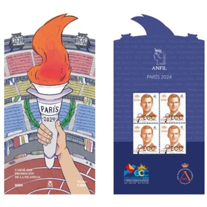 ESPAÑA CARNET 5762CP ECC PROMOCION DE LA FILATELIA OLIMPIADA PARIS 2024 - Picture 1 of 1
