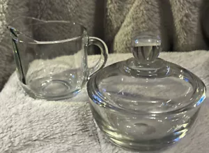 Anchor Hocking Creamer/Sugar Bowl With Lid Presence - Picture 1 of 10