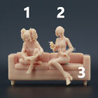 1/43 1/64 1/87 Miniatures Sofa Game Beauty Scene Prop Figures Model For Vehicles