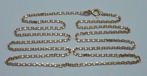 14K Yellow Gold 24 inch, 1.1 mm wide Anchor Link Chain - Picture 1 of 5