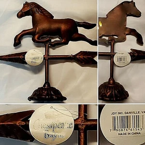 WEATHERVANE PFERD AUF PFEIL TISCHPLATTE DEKOR 11,5" X 11,5" SIEHE BILDER - Bild 1 von 12