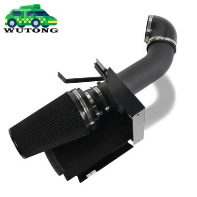 4" Black Cold Air Intake+Heat Shield Kit For 99-06 GMC/Chevy V8 4.8L/5.3L/6.0L - Image 1 of 4