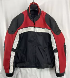 Xelement Motorcycle Jacket Men XL Adult Red White & Black Heavy Padded Riding - Picture 1 of 13