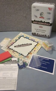 ANTI-MONOPOLY University Game in Tin Travel Box / French Language - Picture 1 of 7