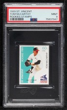 1989 St Vincent Rookies Stamps Tom McCarthy (+10C) PSA 9 MINT Rookie RC