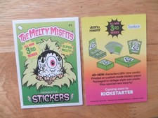 2018 MELTY MISFITS 3RD SERIES STICKER PROMO CARD P1 68TH  PHILLY NON-SPORT SHOW