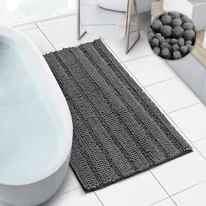 Tappetino Bagno Grande Extra Morbido e Assorbente Tappeto Ciniglia per Vasca Doccia e Bagno - Foto 1 di 100