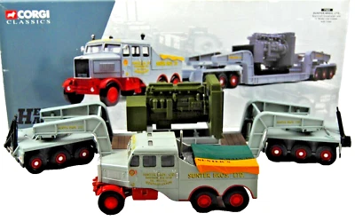 1:50 Corgi 17602 SCAMMELL Truck & GIRDER Trailer in SUNTER BROS. HEAVY HAULAGE - Image 1 of 4