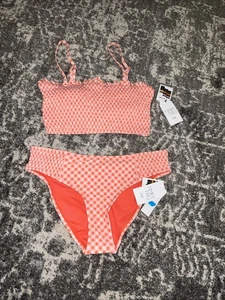 Time And Tru Damen Mid Rise Badeanzug Größe Small 4-6 Neu mit Etikett Oberteil & Unterteil - Bild 1 von 5