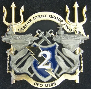Carrier Strike Group Two CPO Mess V2 (Large) Challenge Coin - Picture 1 of 2