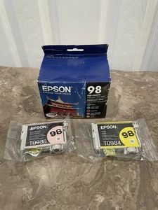 Epson T098920 Genuine Ink Cartridges Epson 98 C LC M LM Y Sealed 2017 Exp. - Picture 1 of 4