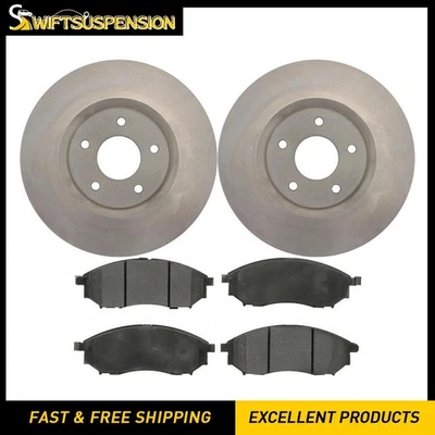 Front Disc Rotors Brake Pads Kit for 2010-2016 Renault Koleos 2.5L - Image 1 of 4