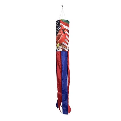 Briarwood Lane American Cardinal Windsock Wind Twister Foto 1 de 2