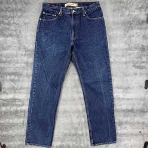 Levi's 505 Regular Fit Mens Jeans Blue Dark Wash Size 34x34 100% Cotton Y2K - Picture 1 of 9