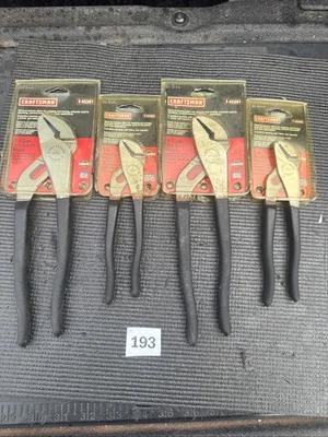 Sears Craftsman EE. UU. Feo Nos 4 piezas Juego de alicates de junta de arco 45381 45385 9,6” 7” talla rara Foto 1 de 4