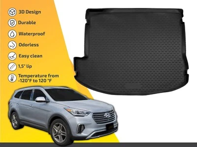 Alfombrilla de maletero con bandeja de maletero para Hyundai Grand Santa Fe 2013-2018 larga 3D Foto 1 de 4