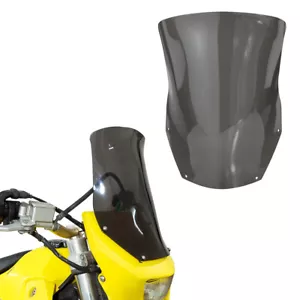 Fit For Suzuki DR650 2002-2024 Motorcycle Windshield Windscreen Deflector Grey - Foto 1 di 14