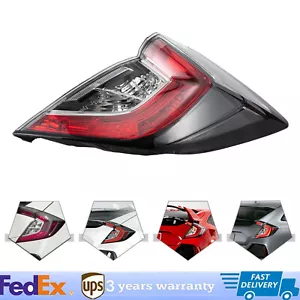 Right Tail Light Outer Fit 2017-2021 Honda Civic Hatchback 2017-2019 Passenger - Picture 1 of 18