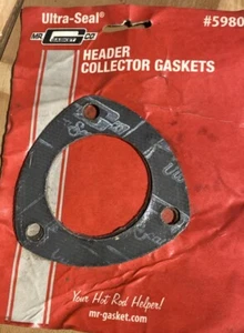 MR GASKET 5980-Ultra-Seal Header Collector Gaskets 2.5"-3 hole- Exhaust Gasket - Picture 1 of 1