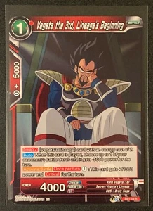 Vegeta the 3rd, Lineage's Beginning | EB1-09 R | Rojo | Dragonball Super JCC - Imagen 1 de 3