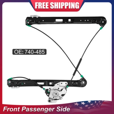 Front Right Side Window Regulator w/o Motor For 2001-05 BMW 325i 330i E46 Series Foto 1 de 4