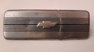 1935 Chevy Chrome Radio Delete Plate Cover 4 7/8" X  1  11/16 - Picture 1 of 4
