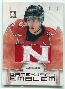 2007-08 ITG O Canada Emblems 57 James Neal Rookie Logo Patch /20