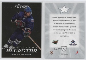 2003-04 ITG Action First Time All-Stars Marian Gaborik #FT-1