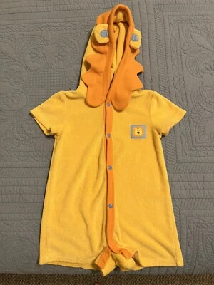 Talbots Niños Terry Paño Con Capucha León Natación Cubrimiento Conjunto Talla 9 Meses Foto 1 de 4