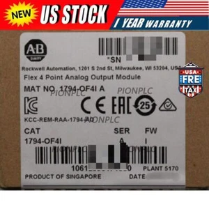 New Allen Bradley 1794-OF4I FLEX I/O Analog Output Module 1794OF4I 1794-OF4I - Picture 1 of 1