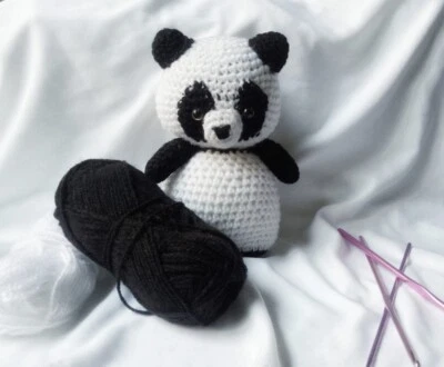 Handmade Bear Crochet panda - Image 1 of 4