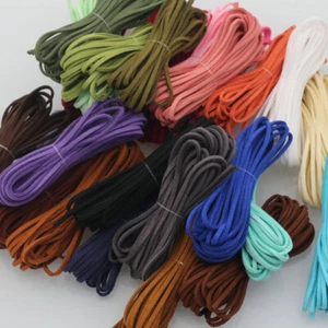 Leather Jewelry Cord for 5m Bracelet String Rope Necklace Jewelry Making Finding - Picture 1 of 40