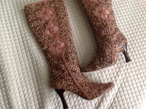 Italian Vero Cuoio handmade SABRINA boots 9 1/2M - Picture 1 of 9