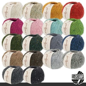 Lana Grossa 5 x 50 g Landlust Soft Tweed 180 Schurwolle Stricken Wolle 18 Farben - Bild 1 von 37