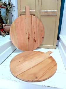 HUGE INDIAN SOLID RECYCLED WOOD BREAD BOARD / SERVING BOARD - Picture 1 of 14