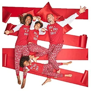 Family Pajamas Matching Men's Print Set Ornaments XL Red - Picture 1 of 1