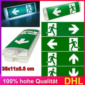 LED Notleuchte Fluchtwegleuchte Notbeleuchtung Notausgang Exit Notlicht Akku ASE
